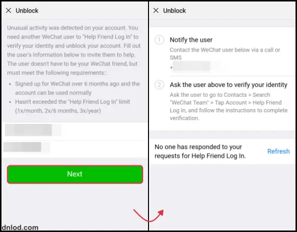 wechat account recovery
